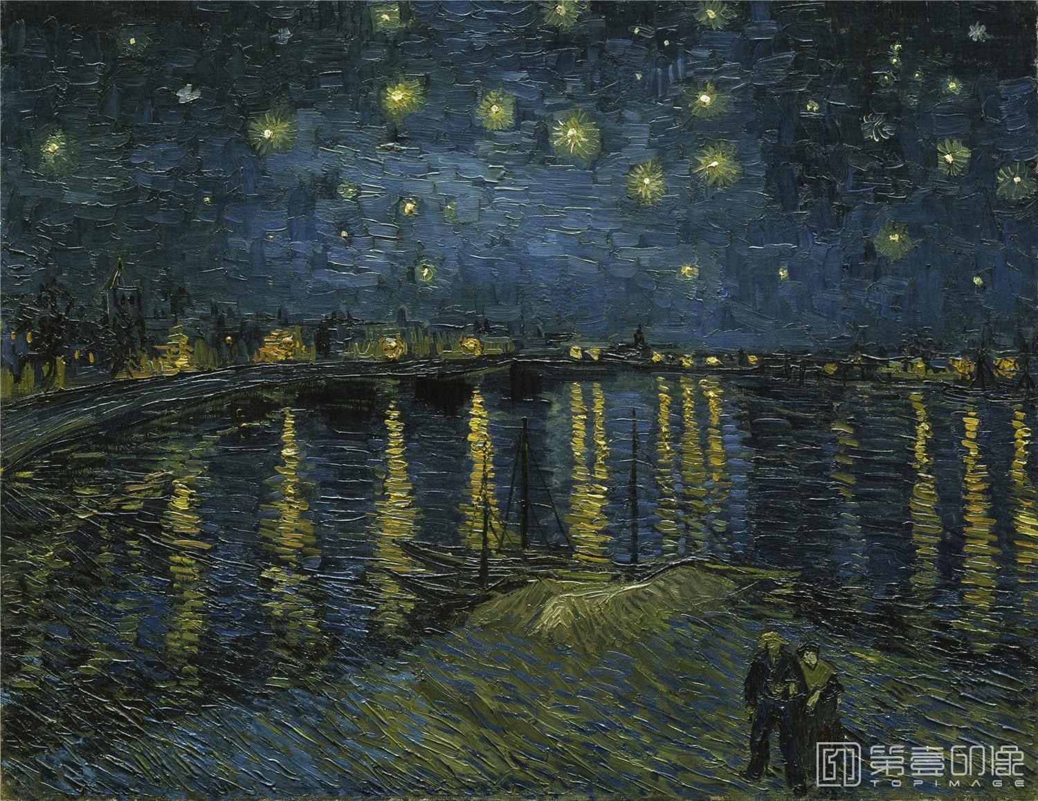 油画-巴黎奥赛博物馆-Vincent van Gogh-Starry Night-198